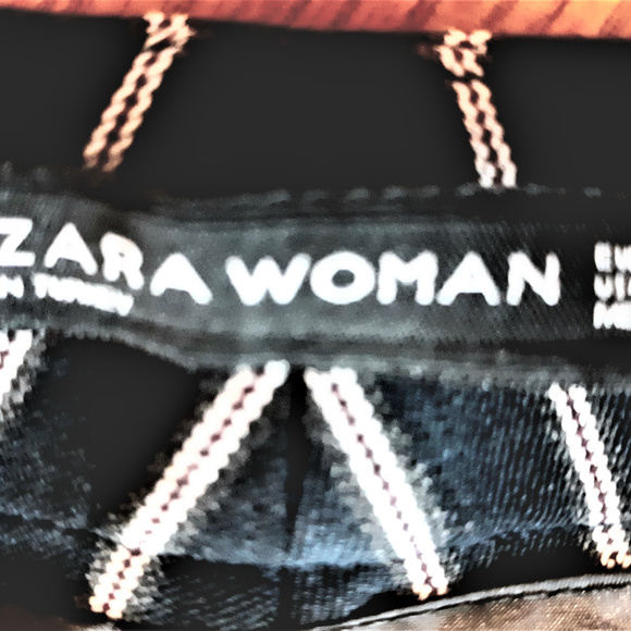 ZARA WOMEN B/W Pin Striped Slacks, Classic - Picture 2 of 6